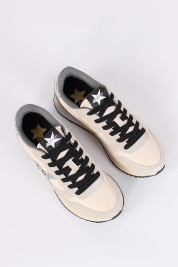 Sneakers Stargirl Glitter Bianco - 5