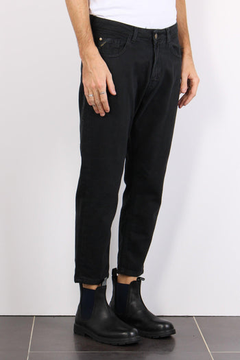 Denim Cropped Fit Nero - 5