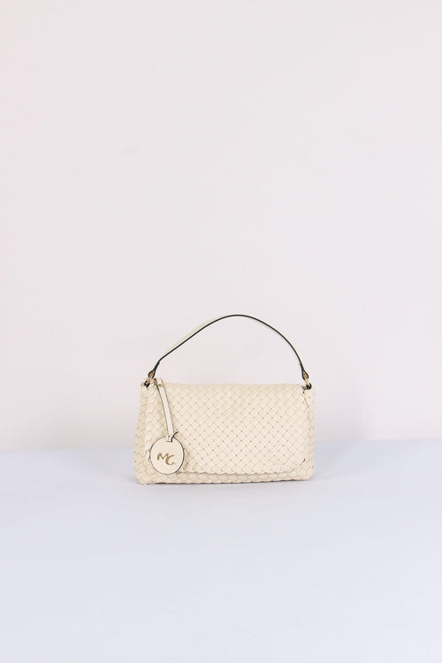 Pochette1 Manico Intreccio Avorio