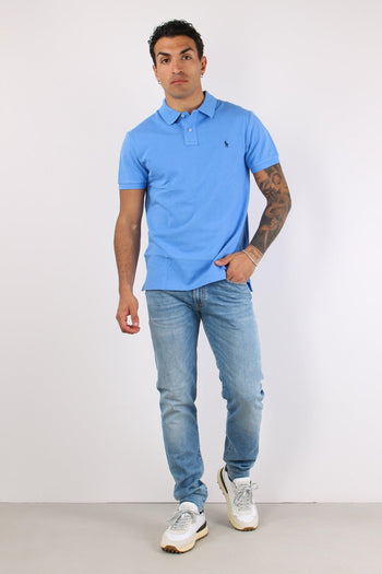 Polo Slim Fit Mesh Harbor Island Blue - 2