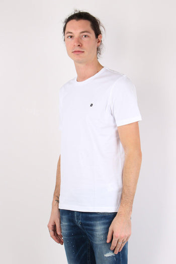 T-shirt Cotone Logo Bianco - 5