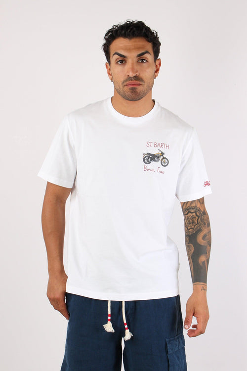 T-shirt Scritta Ricami Ducati