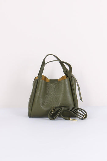 Mini Shopping Fiocco Vera Pell Militare - 3