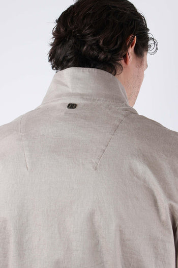 Bomber Lino Bottoni Beige/safari - 7
