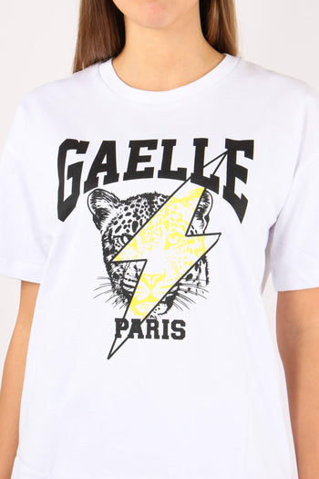 T-shirt Stampa Logo Bianco - 7