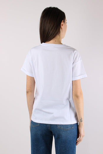 T-shirt Stampa Conchiglia Bianco Shell - 5