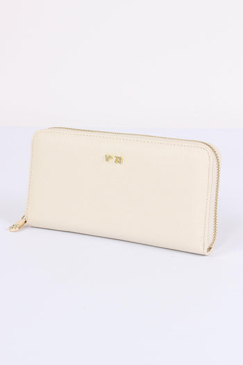 Keira Portafoglio Zip Around Off White - 2