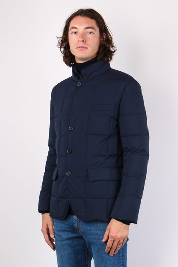 Down Jacket Microfibra Blu - 7