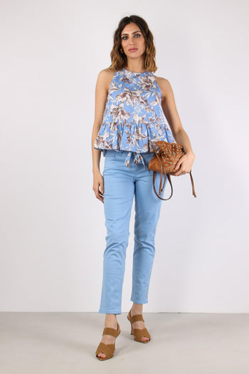 Pantalone Ideal Foulard Brig Blue - 3