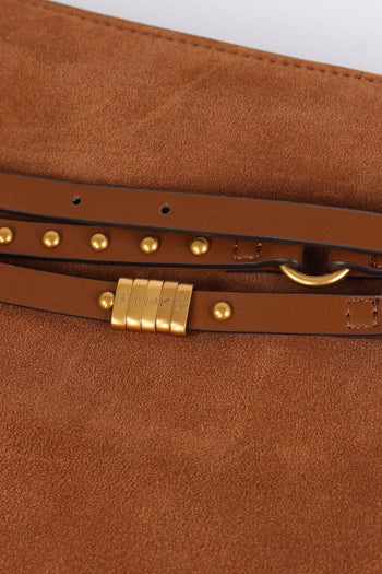 Belt Bag Suede Marrone - 7