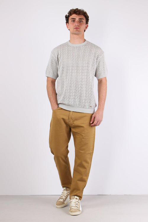Pantalone Cropped Bull Beige