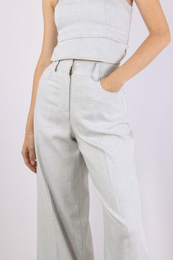 Pantalone Palazzo Coulisse Pearl - 7