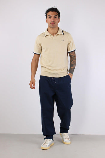 Polo Derby Filo Riga Contrasto Beige - 2