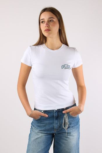 T-shirt Logo Laterale Optic White - 2
