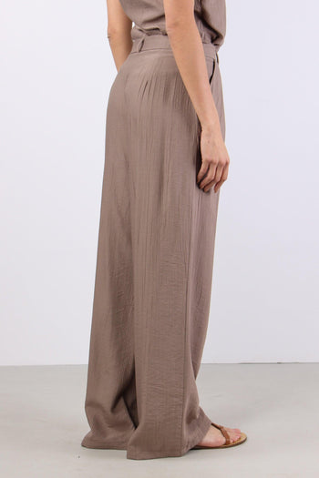 Pantalone Effetto Corteccia Tortora - 6