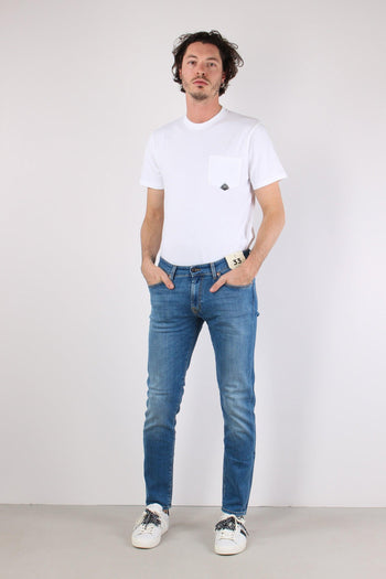 Denim Slim Fit Denim Chiaro - 3