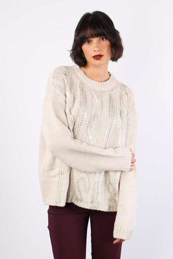 Scarlette Maglia Trecce Birch Beige - 2