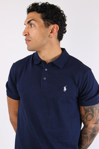Polo Slim Fit Stretch Refined Navy - 7