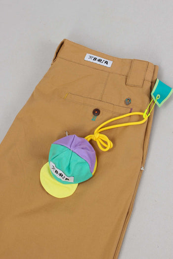 Pantalone Gamba Larga Cammello - 8