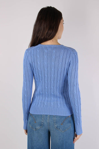 Pullover Girocollo Trecce Litchfield Blue - 4