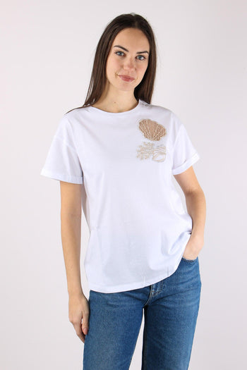 T-shirt Stampa Conchiglia Bianco Shell - 3