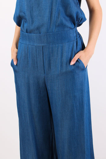Pantalone Palazzo Chambry Denim - 7