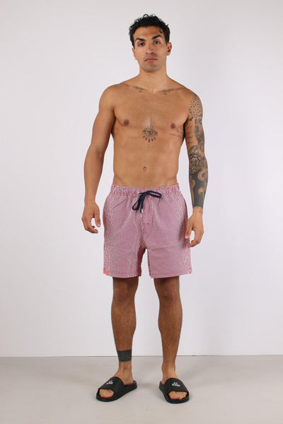 Costume Pantalone Riga Rosso/bianco