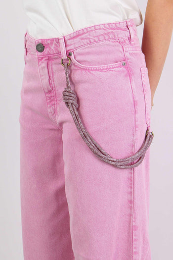 Lauryn Jeans Catena Strass Rosa Chiaro - 6