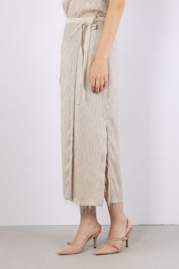 Gonna Lunga Piume Sand - 6