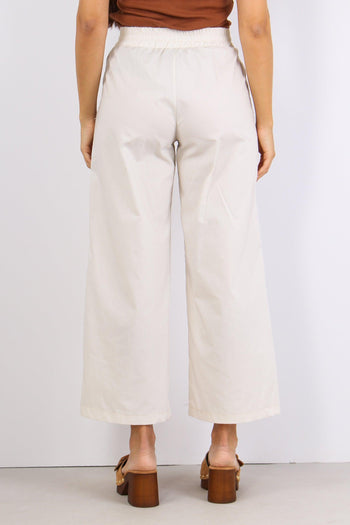 Pantalone Popeline Palazzo Ghiaccio - 4