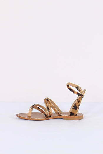 Sandalo Incrocio Cavallino Animalier - 5