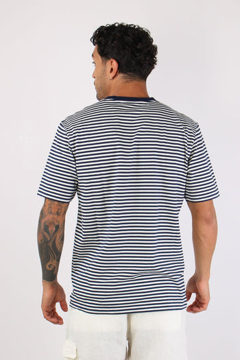 T-shirt Righe Blu/bianco - 4