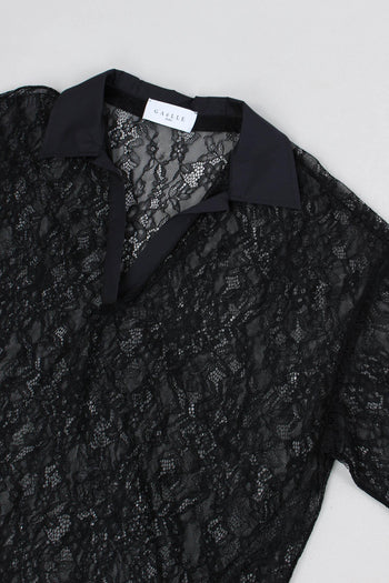 Polo Manica Corta Pizzo Nero - 6