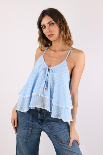 Amal Top Doppia Balza Riga Cashmere - 2