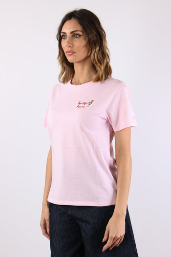 T-shirt Scritta Ricamo Spritzo Amore - 3