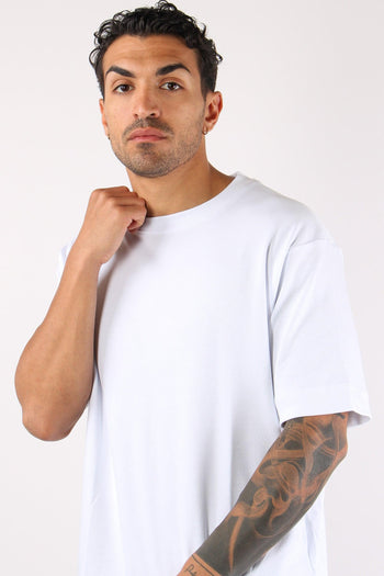 T-shirt Over Jersey Bianco - 7
