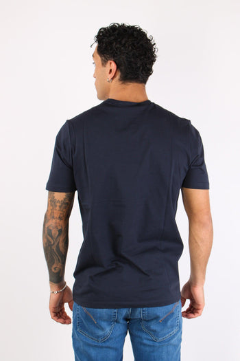 T-shirt Basica Logo Contrasto Blue Depth - 5