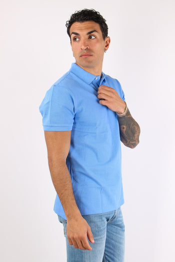 Polo Slim Fit Mesh Harbor Island Blue - 6