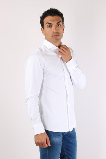 Camicia Technical Piquet Bianco - 6
