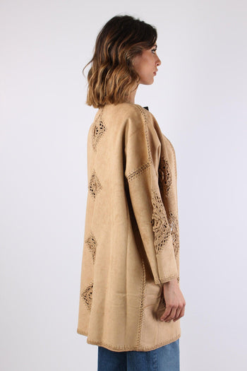 Kimono Eco Suede Ricami Suede - 7