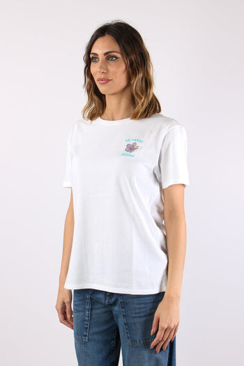 T-shirt Scritta Ricamo Strass Habitue - 3