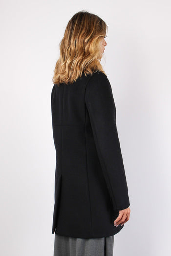 Cappotto Misto Cashmere Nero - 4