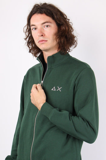 Maglia Cotone Full Zip Verde - 6