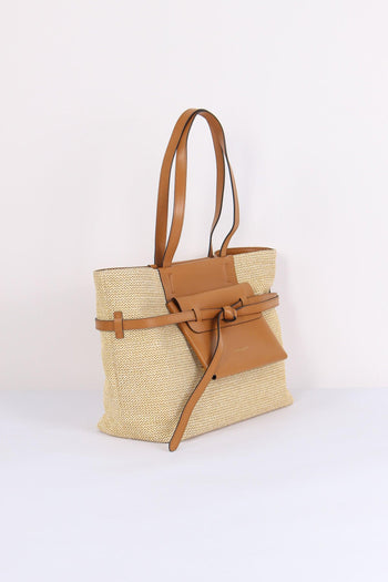Belty Shopping Rafia Naturale/cuoio - 7