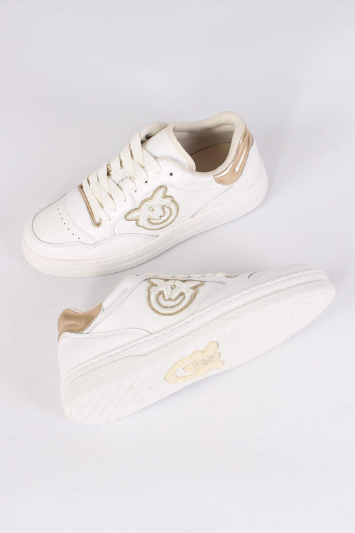 Mandy 01 Sneaker Pelle Logo White/light Gold - 2