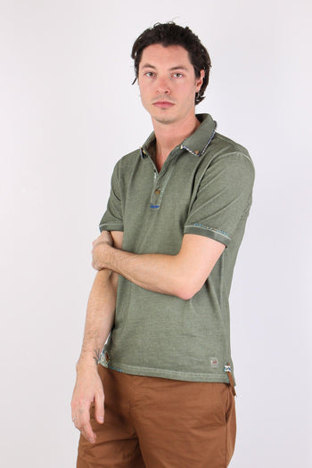 Polo Ricamo Collo Militare - 3