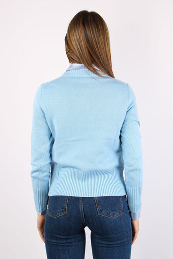 Girocollo Misto Cashmere Sky Blue - 3