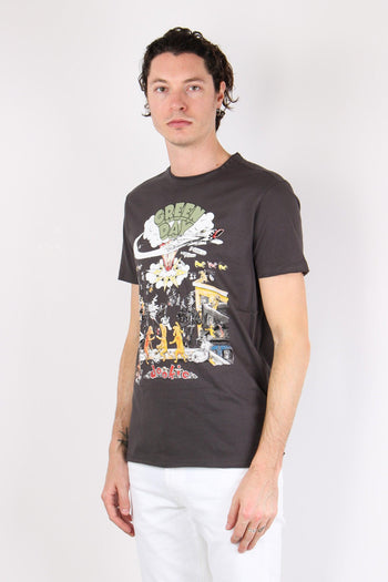 T-shirt Unisex Green Day Grigio - 2