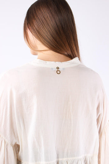 Krochet Blusa Mussola Pizzo Ivory - 8