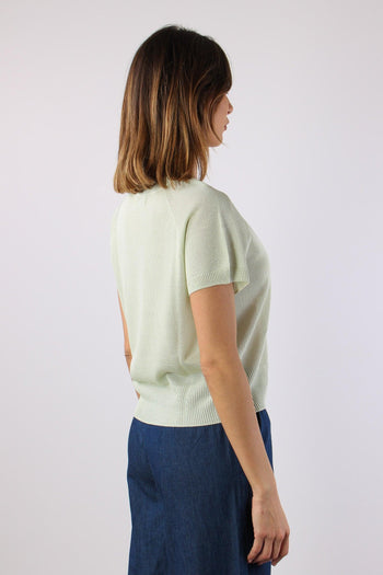 Maglia M/m Filo Cotone Menta - 6